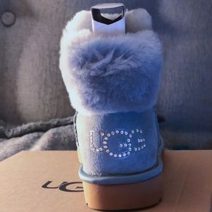 Brand New- Grey Classic Bling Mini UGGs